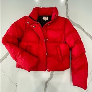 GB Girls Red Puffer Coat